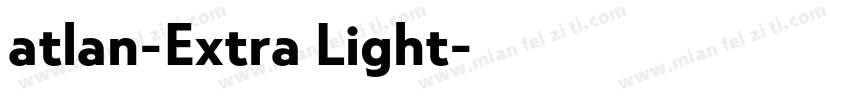 atlan-Extra Light字体转换